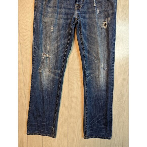 Distressed American Eagle Outfitters Men's Jeans Size 30x32 Original Straight - Picture 3 of 12